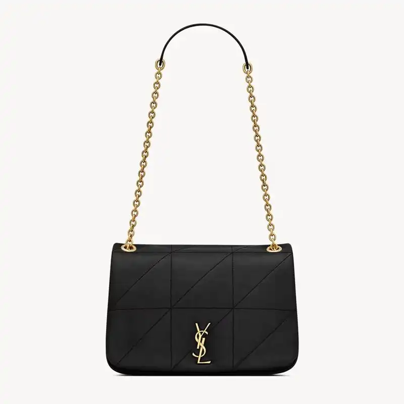 Saint Laurent Small Jamie 4.3 Bag In Lambskin Black Gold