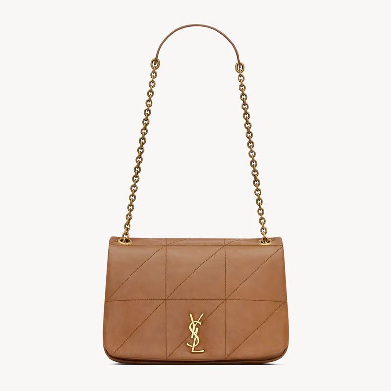 Saint Laurent Small Jamie 4.3 Bag In Lambskin Brown Gold