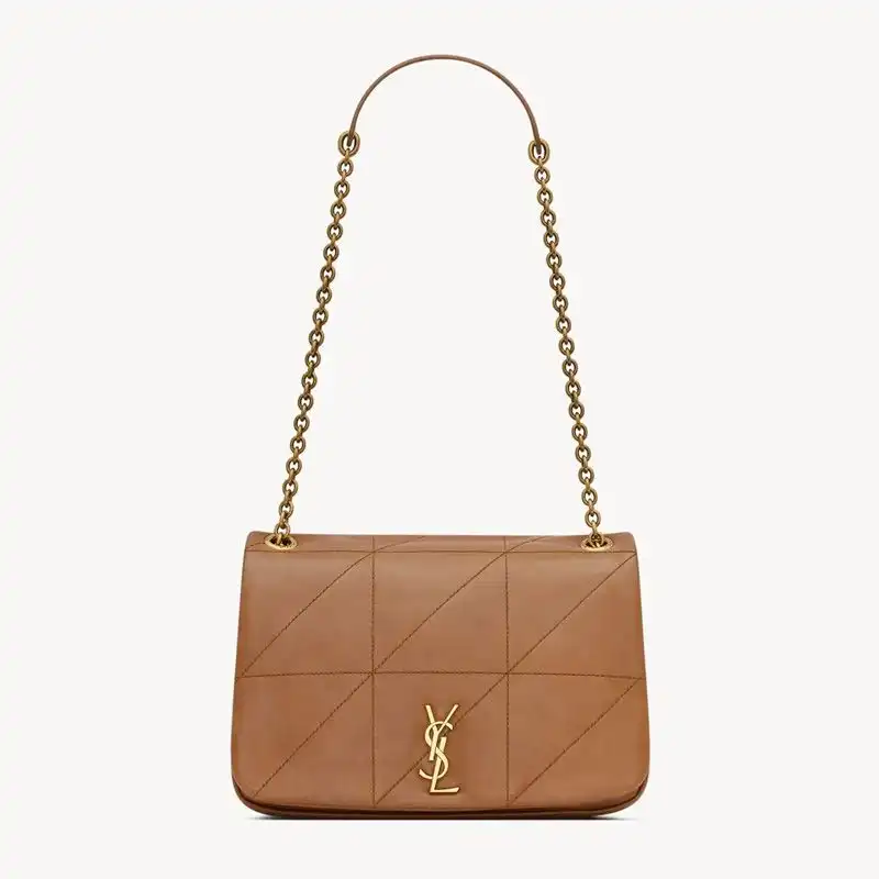 Saint Laurent Small Jamie 4.3 Bag In Lambskin Brown Gold