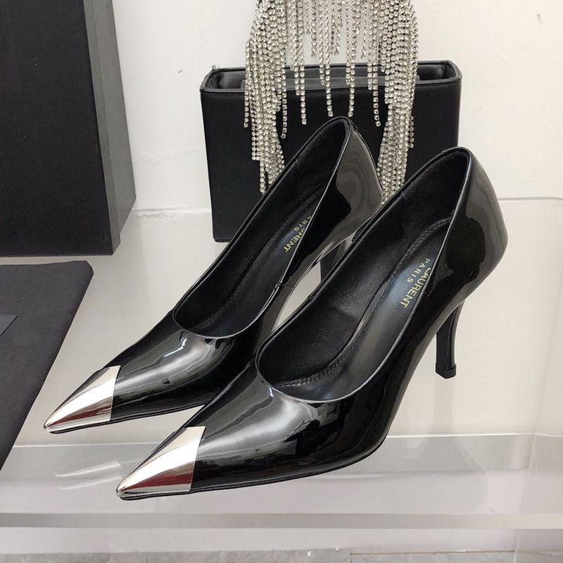 Saint Laurent Vesper Pumps Women Patent Leather Black