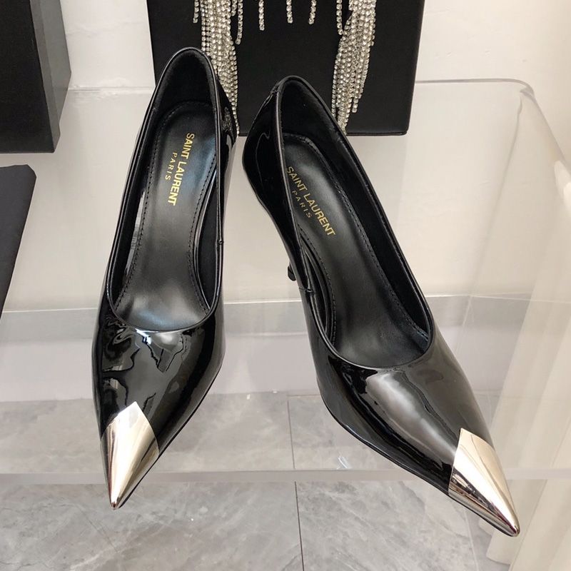 Saint Laurent Vesper Pumps Women Patent Leather Black