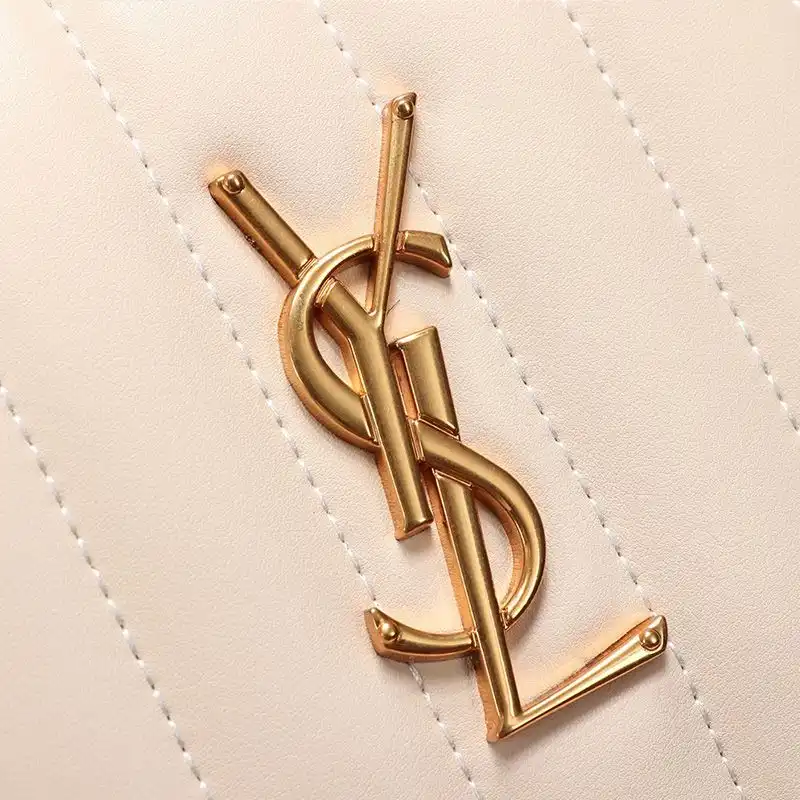 Cheap Saint Laurent Vicky Belt Bag In Matelasse Leather Apricot Gold