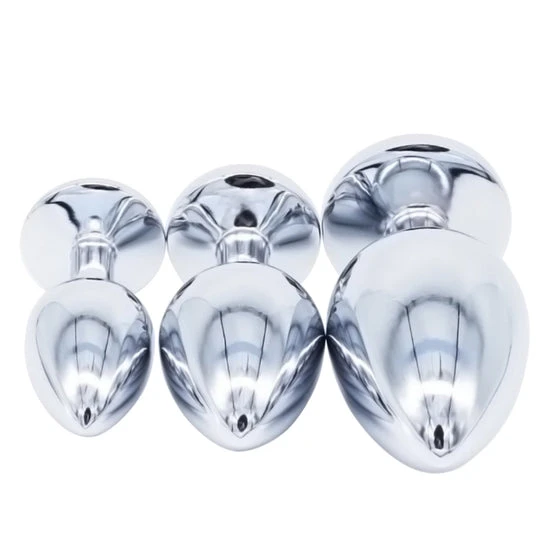 15 Colors Jeweled Stainless Steel Plug AllNight 4779