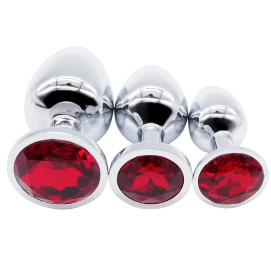 15 Colors Jeweled Stainless Steel Plug AllNight 4779