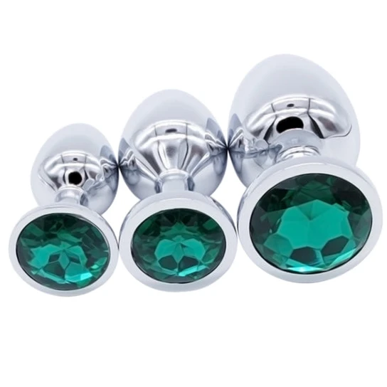 15 Colors Jeweled Stainless Steel Plug AllNight 4779