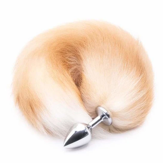 Accessible 2571 Orange Metal Fox Anal Tail 16