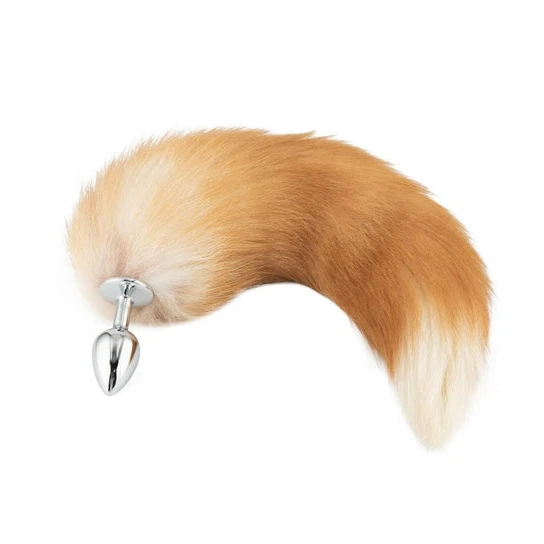 Accessible 2571 Orange Metal Fox Anal Tail 16