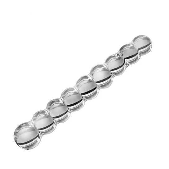 Accessible 4380 Transparent Anal Glass Bead Dildos (3 Piece)