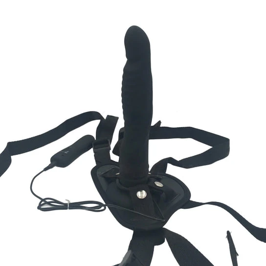 Accessible 7823 Long Suction Cup Anal Vibrating Dildo
