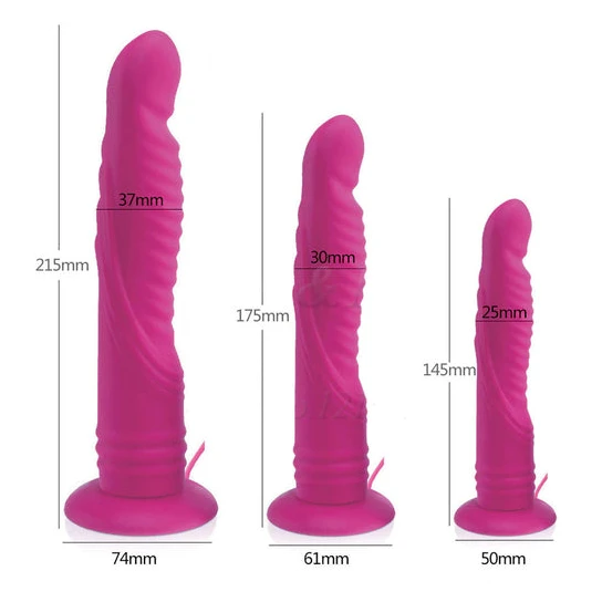 Accessible 7823 Long Suction Cup Anal Vibrating Dildo