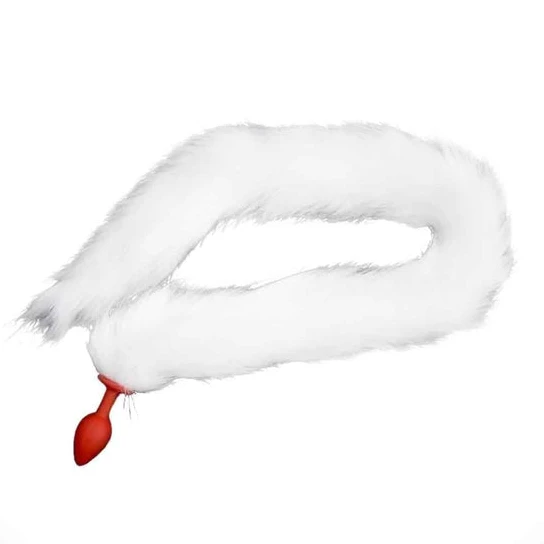 Accessible 9565 33" White Cat Tail Silicone Plug