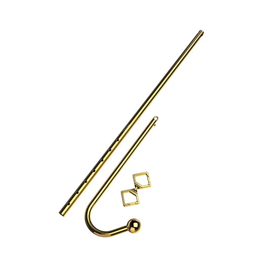 AllNight 3867 LOCKINK Golden Adjustable Anal Hook Set