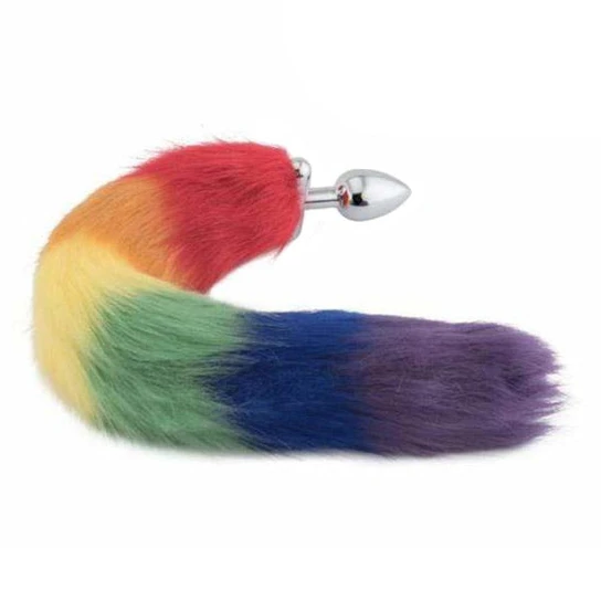AllNight 511 Rainbow Fox Shapeable Metal Tail, 18"