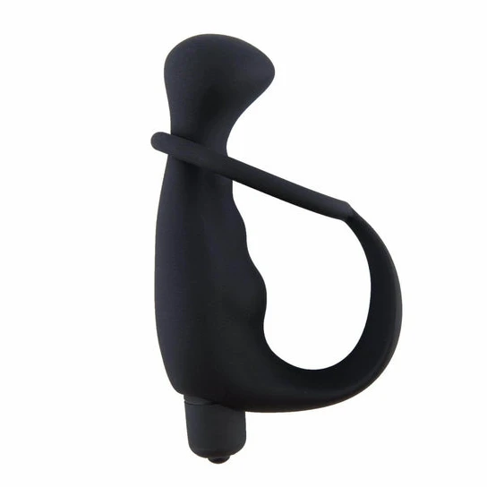 AllNight 6589 Ribbed Prostate Massager with Ring