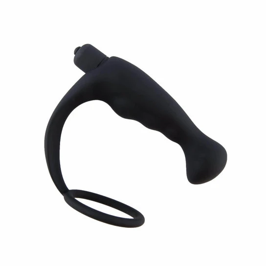 AllNight 6589 Ribbed Prostate Massager with Ring