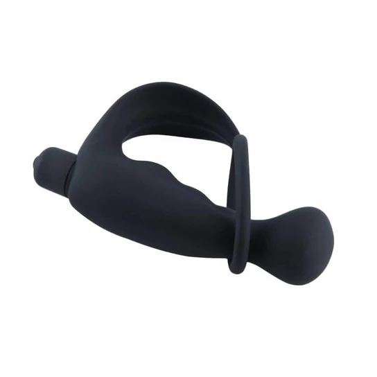 AllNight 6589 Ribbed Prostate Massager with Ring