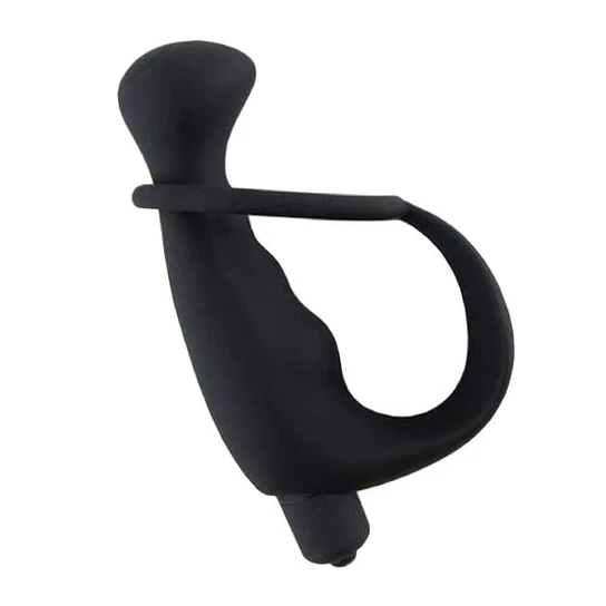 AllNight 6589 Ribbed Prostate Massager with Ring