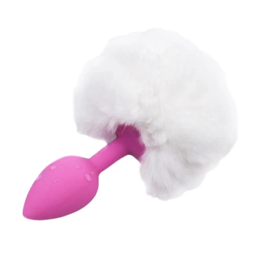 AllNight 6625 Fluffy Bunny Tail Silicone