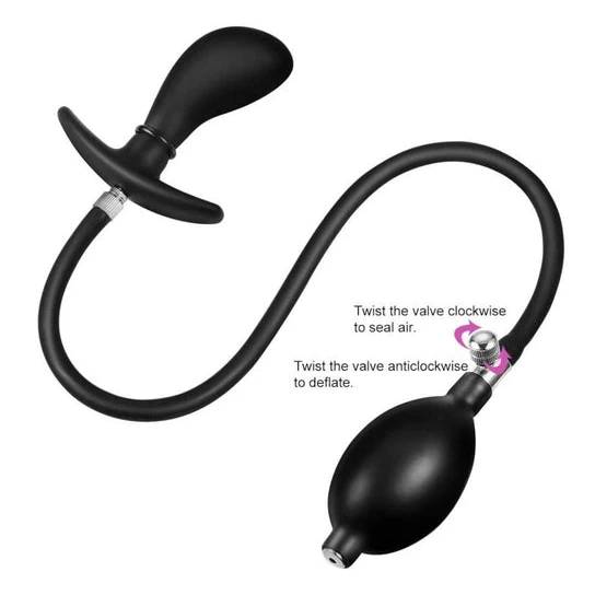 Anchor Inflatable Anal Toy Pump Up Plug Ergonomic 4359