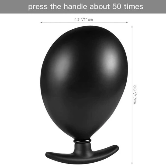Anchor Inflatable Anal Toy Pump Up Plug Ergonomic 4359