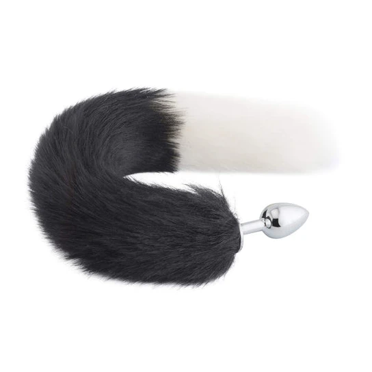 Black & White Fox Tail 16" PerfectFit 8376
