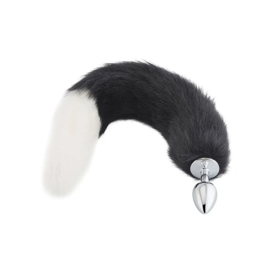 Black & White Wolf Tail 16