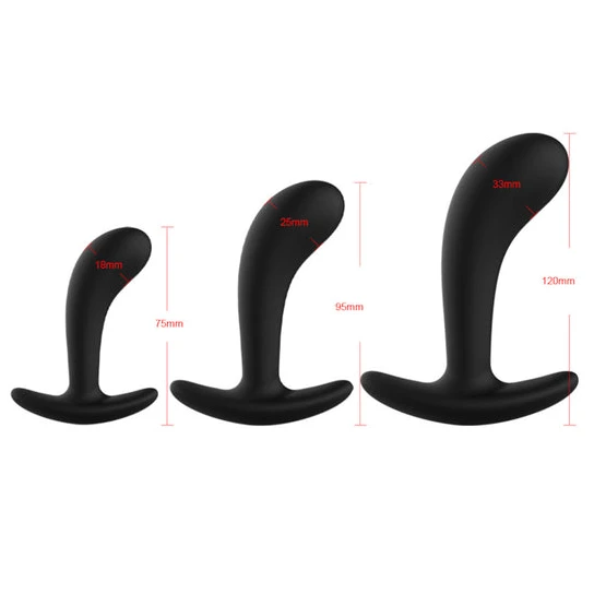 Black Anal Silicone Training Set (3 Piece) Innovative 6325