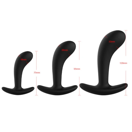 Black Anal Silicone Training Set (3 Piece) Pleasurable 1624