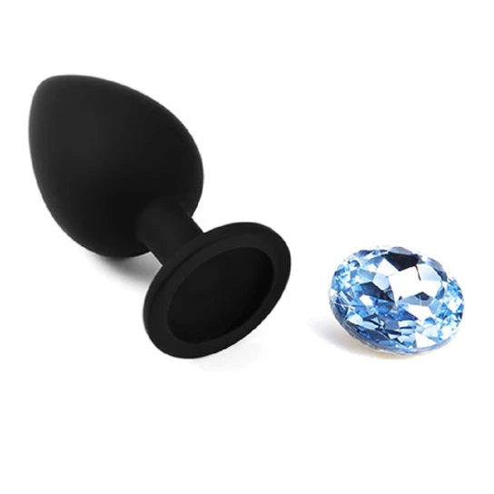 Blue Sapphire Jeweled Plug Toy Set (3 Piece) PartnerFriendly 9675