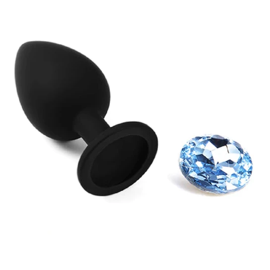 Blue Sapphire Jeweled Plug Toy Set (3 Piece) SleekDesign 6084