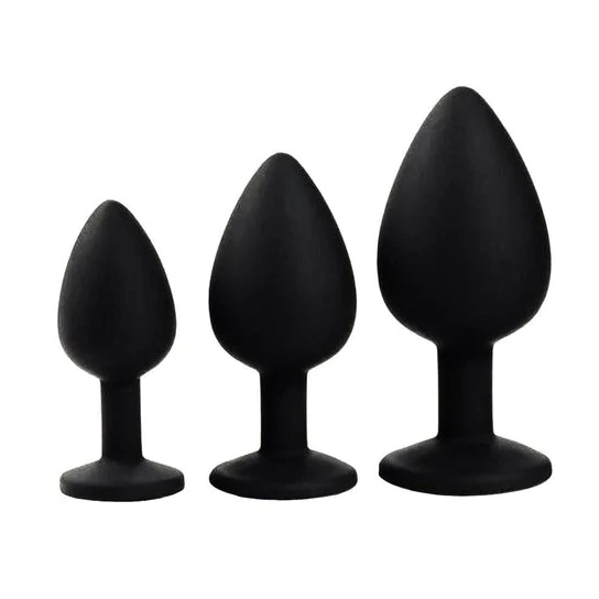 Blue Sapphire Jeweled Plug Toy Set (3 Piece) SleekDesign 6084