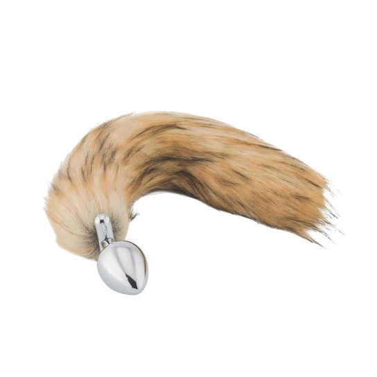 Brown Fox Shapeable Metal Tail, 18