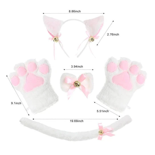 Catgirl Roleplay 5 Piece Set SleekDesign 8865