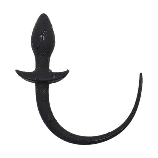 Curved Dog Anal Tail, 7" ReadyForPlay 6063