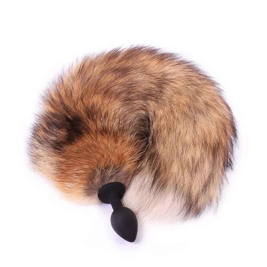 CustomerFavorite 1449 Brown Wolf Silicone Tail Plug 16