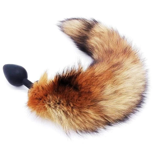 CustomerFavorite 1449 Brown Wolf Silicone Tail Plug 16