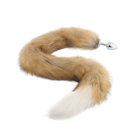 CustomerFavorite 3953 Brown & White Cat Tail Plug 32