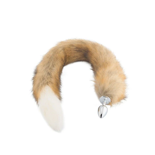 CustomerFavorite 3953 Brown & White Cat Tail Plug 32