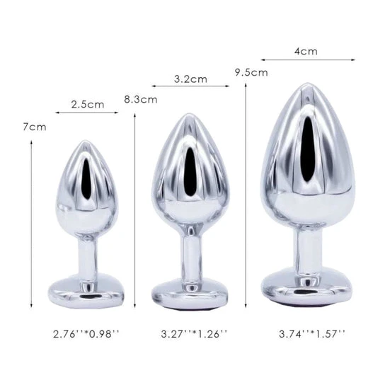 CustomerFavorite 7305 Heart Plug Set (3 Piece)