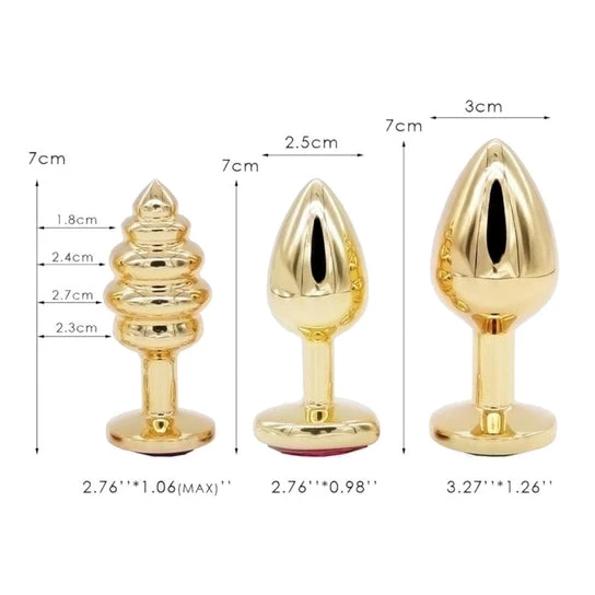 CustomerFavorite 7305 Heart Plug Set (3 Piece)
