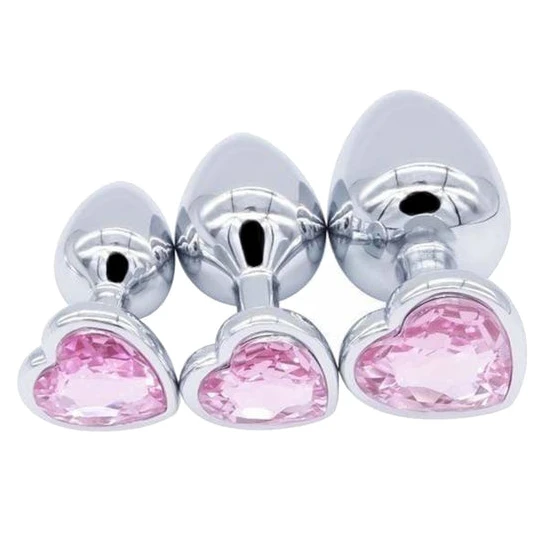 CustomerFavorite 7305 Heart Plug Set (3 Piece)