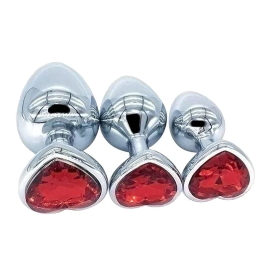 CustomerFavorite 7305 Heart Plug Set (3 Piece)