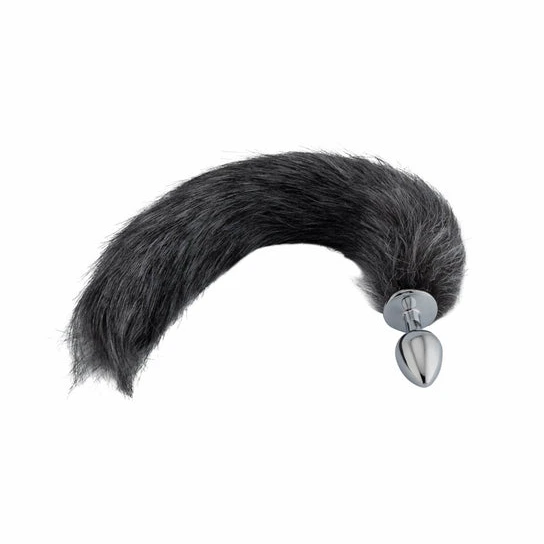 Dark Grey Fox Metal Tail, 18