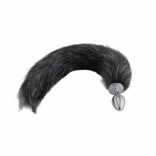 Dark Grey Fox Metal Tail, 18
