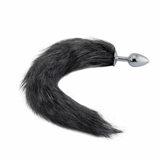 Dark Grey Fox Metal Tail, 18" SleekDesign 3034