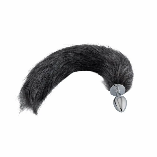 Dark Grey Fox Metal Tail, 18
