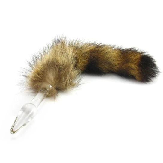 DiscreetChoice 1272 Glass Raccoon Tail, 12