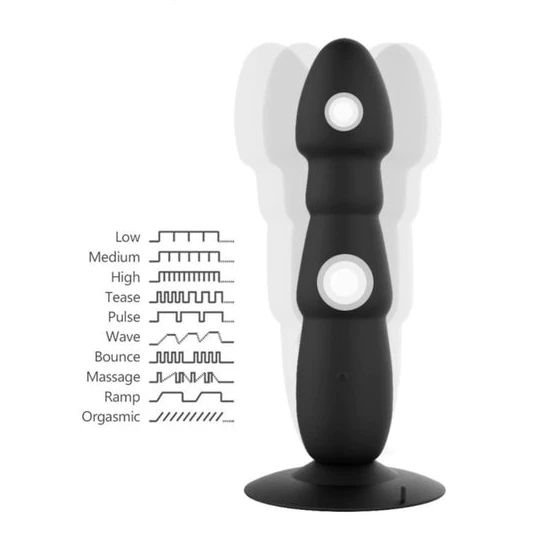 DiscreetChoice 2182 Long Dildo Rocket Anal Vibrator
