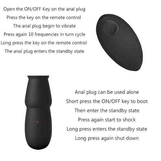 DiscreetChoice 2182 Long Dildo Rocket Anal Vibrator
