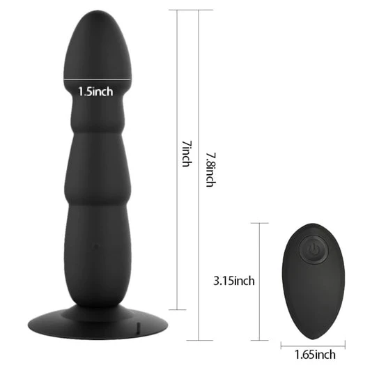 DiscreetChoice 2182 Long Dildo Rocket Anal Vibrator